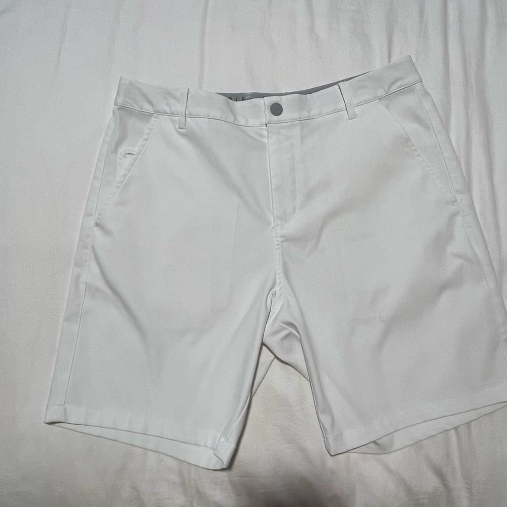 Puma Men's White Flat Front Shorts